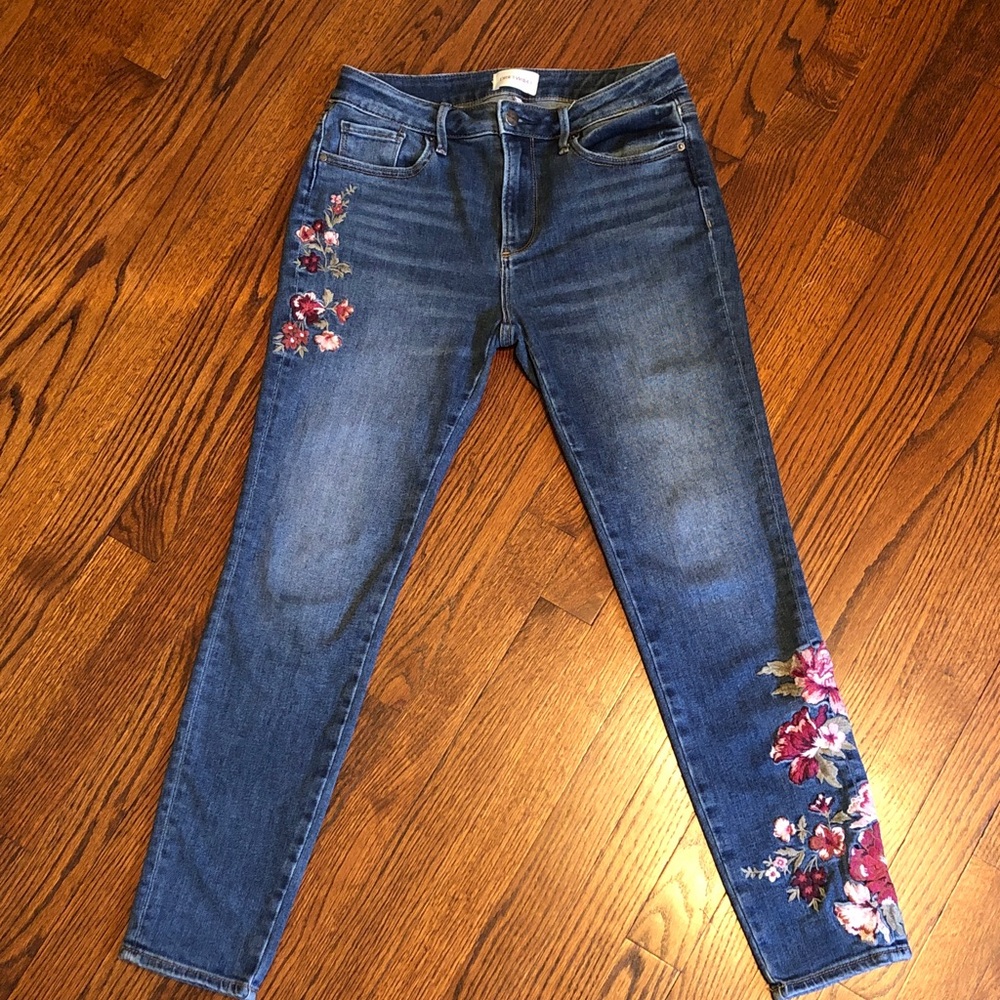Driftwood Jackie Floral Embroidered Jeans